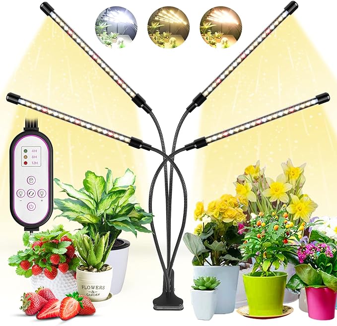 Full-spectrum LED Grow Lights boost houseplant growth